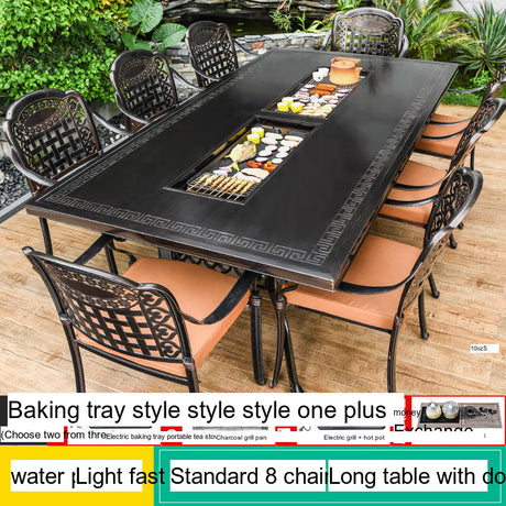 MOJIA Vesper Family-Size Electric BBQ & Hot Pot Table for Shared Dining from MOJIA