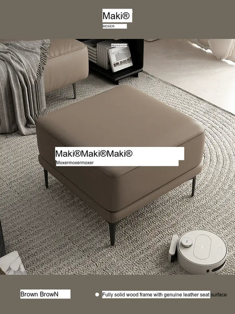 MOXER Lichtenstein Versatile Colorful Leather Stool from MOXER