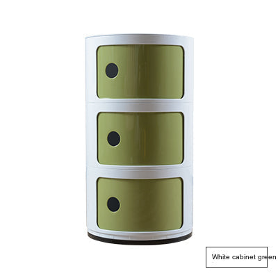 NIYE Aveline Minimalist Round Storage Side Table from NIYE