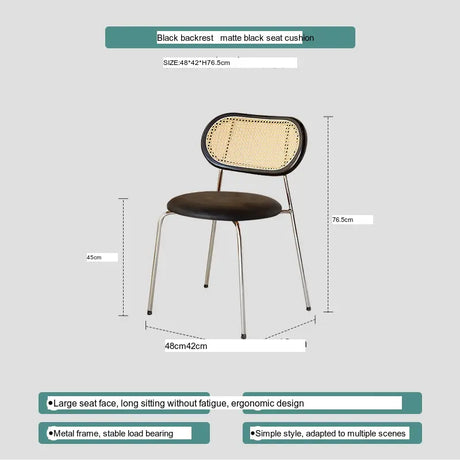 ABOUT WHITE Lisella Retro Chic Light Luxury Dining Chair from ABOUT WHITE