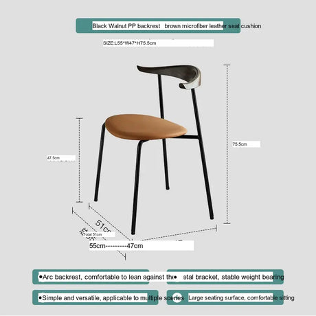 ABOUT WHITE Sapphira Elegant Retro Solid Wood Dining Chair from ABOUT WHITE