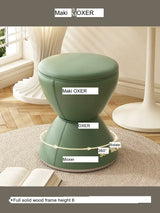 MOXER Elowen Elegant Solid Wood Rotating Dressing Stool from MOXER