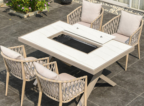 MOJIA Callista Aluminum Outdoor Lounge Chair for Modern Villas from MOJIA