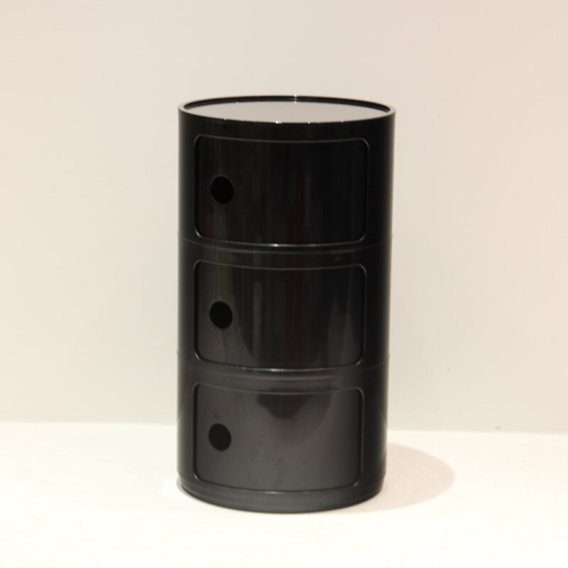 NIYE Aveline Minimalist Round Storage Side Table from NIYE