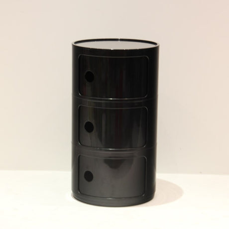 NIYE Aveline Minimalist Round Storage Side Table from NIYE