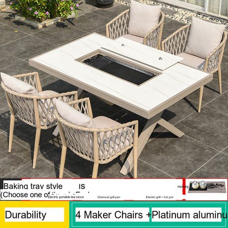 MOJIA Callista Aluminum Outdoor Lounge Chair for Modern Villas from MOJIA
