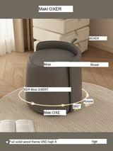 MOXER Lyleena Elegant Leather Dressing Chair from MOXER