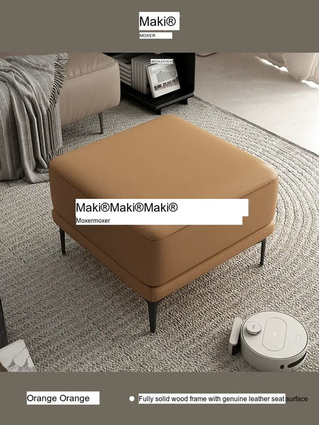 MOXER Lichtenstein Versatile Colorful Leather Stool from MOXER
