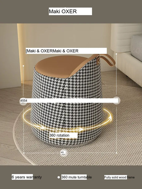 MOXER Ikebana Elegant Cream Makeup Stool from MOXER