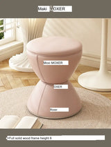 MOXER Elowen Elegant Solid Wood Rotating Dressing Stool from MOXER