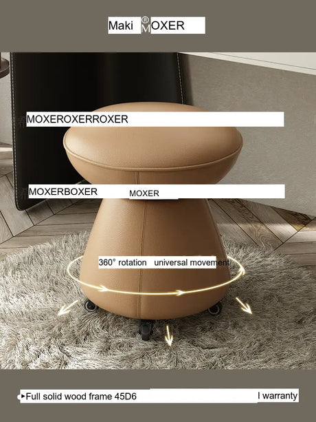 MOXER Zephyra Luxurious Swivel Makeup Stool from MOXER