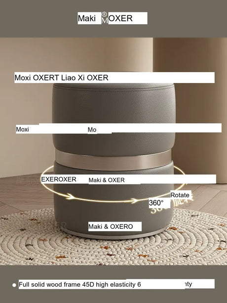 MOXER Kairo Elegant Rotating Makeup Stool from MOXER