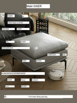 MOXER Kintsugi Elegant Luxury Leather Footstool from MOXER