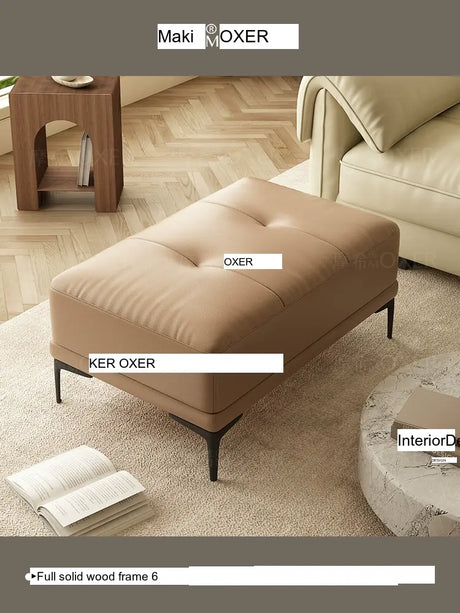 MOXER Elowen Luxe Solid Wood Latex Footstool from MOXER