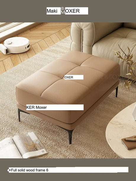 MOXER Juniper Solid Wood Footrest Compact Living Room Stool from MOXER
