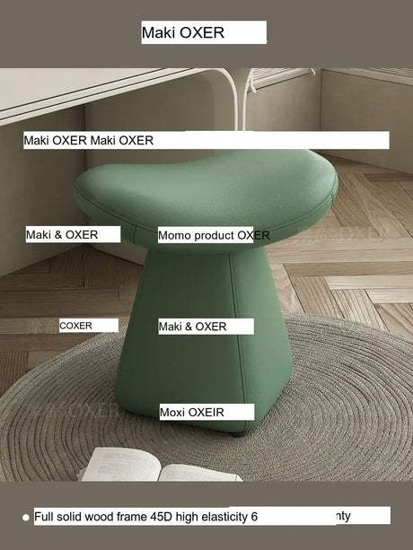 MOXER Catalonia Elegant Movable Leather Makeup Stool from MOXER