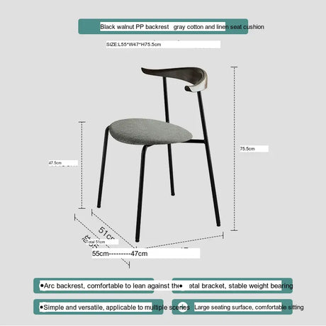 ABOUT WHITE Sapphira Elegant Retro Solid Wood Dining Chair from ABOUT WHITE