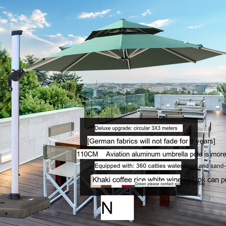 MOJIA Valeria European-Style Roman Garden Umbrella for Shade & Elegance from MOJIA