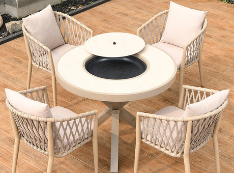 MOJIA Callista Aluminum Outdoor Lounge Chair for Modern Villas from MOJIA
