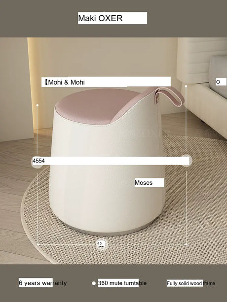 MOXER Ikebana Elegant Cream Makeup Stool from MOXER