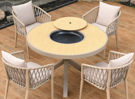 MOJIA Callista Aluminum Outdoor Lounge Chair for Modern Villas from MOJIA