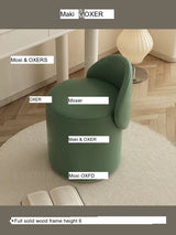 MOXER Elowen Luxurious Leather Makeup Stool from MOXER