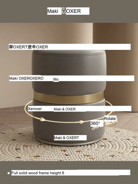MOXER Kairo Elegant Rotating Makeup Stool from MOXER