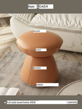 MOXER Elowen Premium Swivel Solid Wood Makeup Stool from MOXER