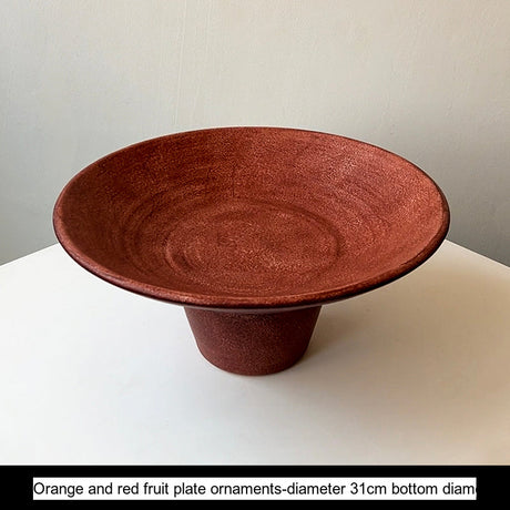 LIVETAI Kinoshita Elegant Wabi-Sabi Ceramic Fruit Plate from LIVETAI