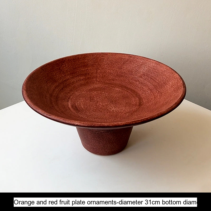 LIVETAI Kinoshita Elegant Wabi-Sabi Ceramic Fruit Plate from LIVETAI