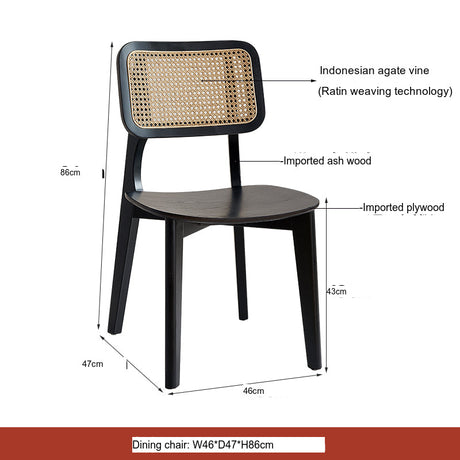 RATTAN FURNITURE Isolde Simple Elegant Dining Chair from RATTAN FURNITURE