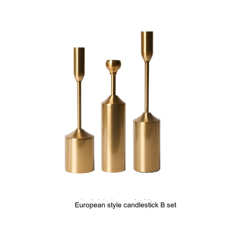 LIVETAI Amethyst European-Style Light Luxury Candleholder Decor. from LIVETAI