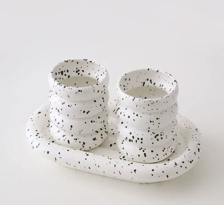 LENYVASEN Esme Elegant Bathroom Wash Cup Set from LENYVASEN