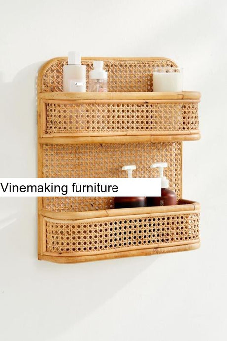 RATTAN FURNITURE Emilia Vintage Handmade Shelf Decor from RATTAN FURNITURE