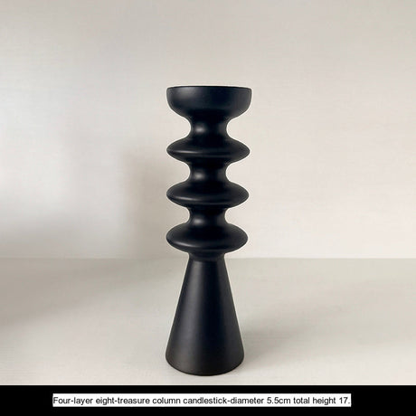 LIVETAI Seraphina Vintage Elegant Solid Wood Candlestick. from LIVETAI