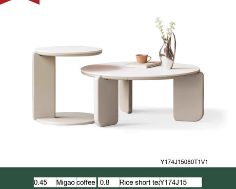 GENJI Isadora Elegant Nordic Solid Wood Tea Table from GENJI