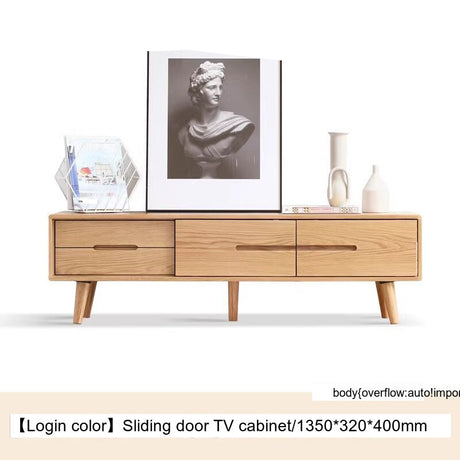 GENJI Alaric Solid Wood Storage Cabinet for Nordic Living Room from GENJI