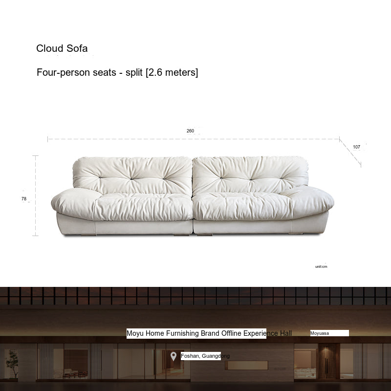 MOYU Luminara Soft Retro Fabric Cloud Cushion from MOYU