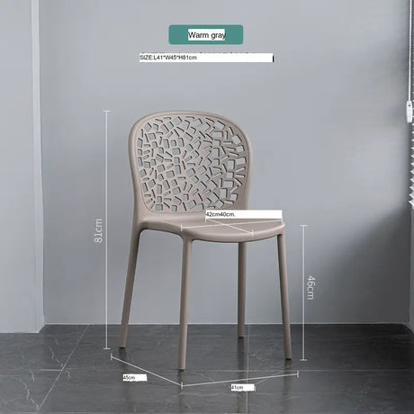 ABOUT WHITE Santiago Minimalist Hollow-Back Dining Chair from ABOUT WHITE