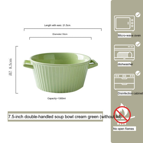 MOSE Striped Double-Ear Soup Bowl from MOSE