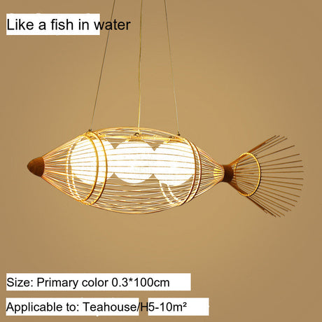 BOJI Harukaze Artistic Woven Ceiling Lamp from BOJI