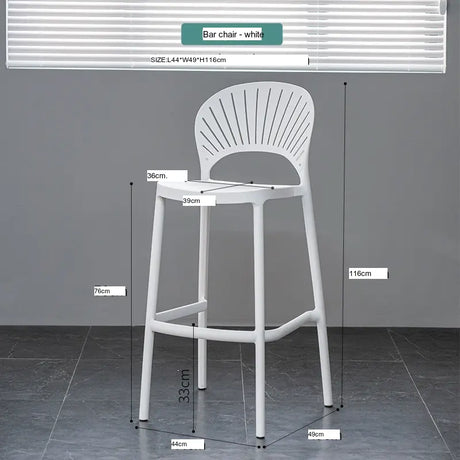 ABOUT WHITE Matilda Contemporary Chic Bar Stool from ABOUT WHITE