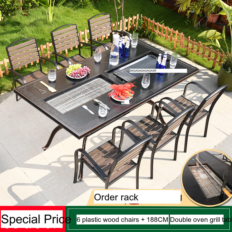 MOJIA Theron Multi-Functional Electric BBQ Table for Stylish Outdoors from MOJIA