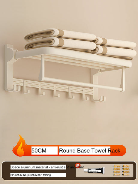 COMFBATH White Bath Towel with Storage System from COMFBATH