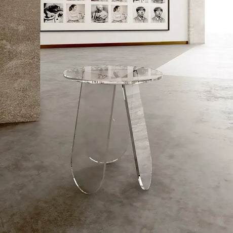 FANYU Isolde Chic Minimalist Round Acrylic Side Table from FANYU