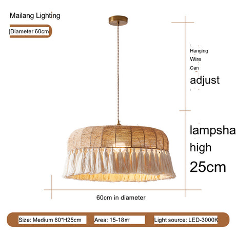 MAILANG Elowen Vintage Chic Ceiling Lamp - French Boho Style Lighting from MAILANG