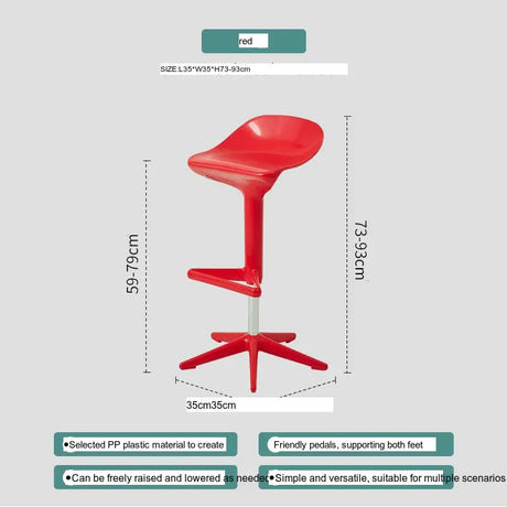 ABOUT WHITE Isolde Minimalist Sleek Bar Chair from ABOUT WHITE