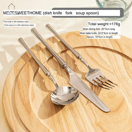 MH Isadora Elegant Stainless Steel Tableware Set from MH