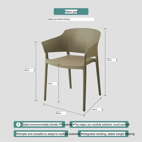 ABOUT WHITE Isadora Scandinavian Ergonomic Dining Chair from ABOUT WHITE