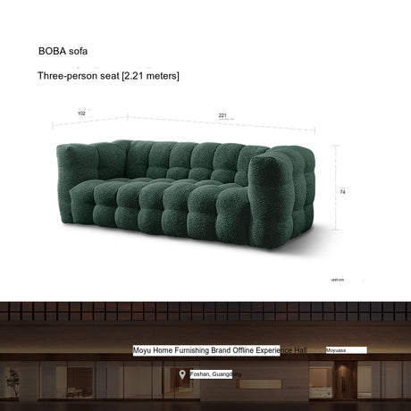 MOYU Seraphina Cozy Retro Cotton Sofa from MOYU